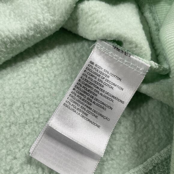 North Face Sweatshirt Womens Medium Fleece Pullover Outdoors Hiking Light Green - Picture 8 of 16